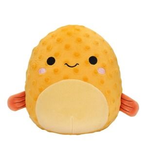 Squishmallow 11” Safa Puffer Fish Soft Gold Minky Polka Dotted Sea Plush